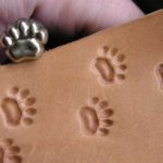 011-03 Bear TEDDY paw Leather stamp - Image 2
