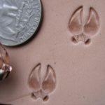 011-06 White tail deer track Leather stamp - Image 2