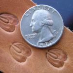 011-07 Deer track Leather stamp