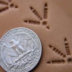 011-10 Turkey track Leather stamp