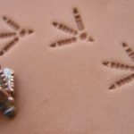 011-10 Turkey track Leather stamp - Image 2