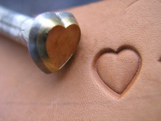 Heart MIDDLE size 10 mm 6/16'' Leather stamp