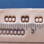 2 BEADS Leather stamp brass - Image 2