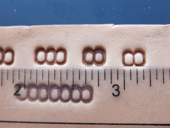 2 BEADS Leather stamp brass - Image 2