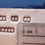 2 BEADS Leather stamp brass - Image 3