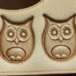 016-09 OWL EULE Leather stamp brass