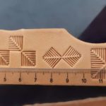 012-05 Fishbone in the square Leather Stamp - Image 3