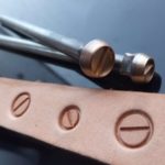 Screw heads Leather Stamps imprint punch Decorating tool for Saddler maker and creatives