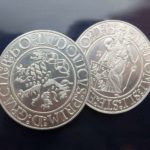 Jachymov Tolar coin replica of Thaler Gulden Aluminium- 2 pcs