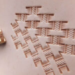 Baket with rope Leather Stamp punch Decorating tool for Saddler maker and creatives