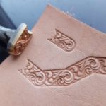012-10 Combining Rectangular Ornament Leather stamp