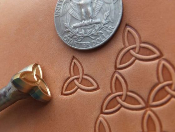 012-12 Celtic triskel Leather stamp