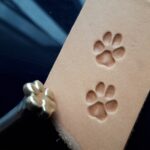 011-05 Dog paw 1/2´´ Leather stamp