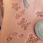 Water drop Leather Stamp punch Decorating tool for Saddler maker and creatives
