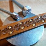 Acorn oak leaves Leather Stamp punch Decorating tool for Saddler maker and creatives