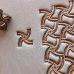 Basket weave Leather Stamp punch Decorating tool for Saddler maker and creatives