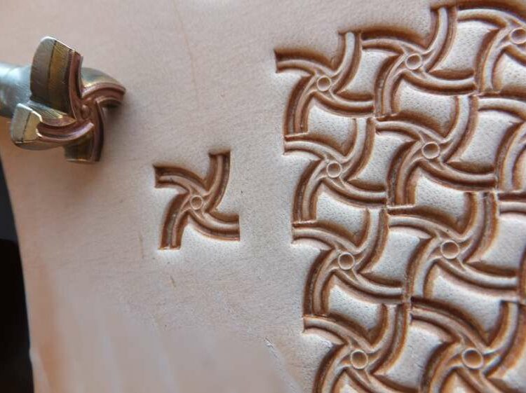 Basket weave Leather Stamp punch Decorating tool for Saddler maker and creatives
