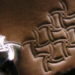Basket weave Leather Stamp punch Decorating tool for Saddler maker and creatives