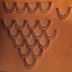 Dragon skin Leather Stamp punch Decorating tool for Saddler maker and creatives