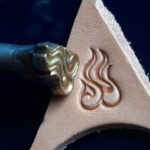 Flame Leather Stamp punch Decorating tool for Saddler maker and creatives