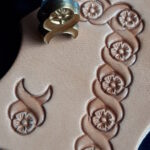 Flower border Leather Stamp puch Decorating tool for Saddler maker and creatives