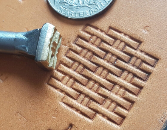 H basket Leather Stamp punch Decorating tool for Saddler maker and creatives
