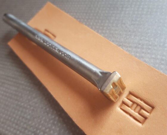 H basket Leather Stamp punch Decorating tool for Saddler maker and creatives