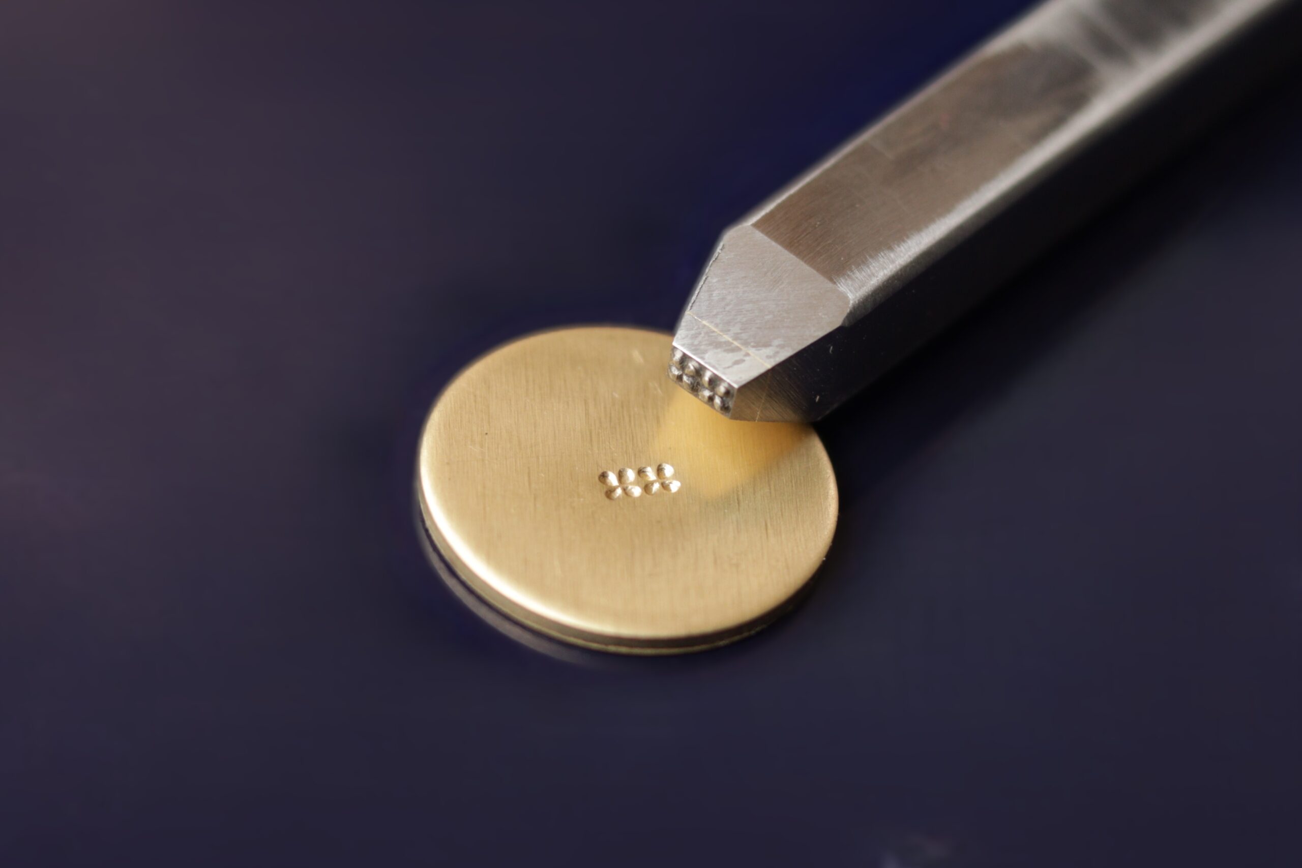 Two flowers Metal stamp