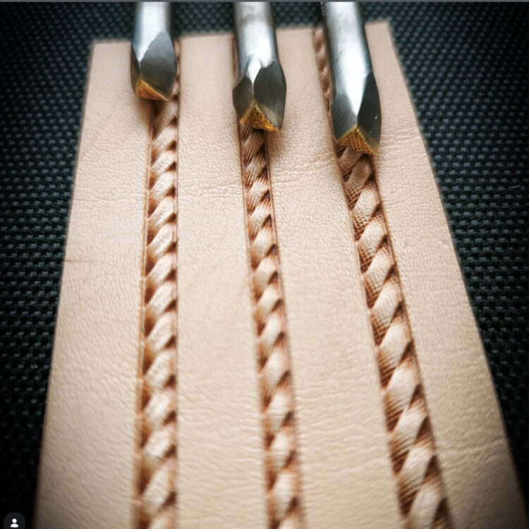 Leather rope 3 stamps