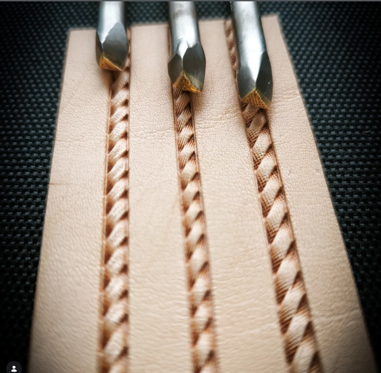 Leather rope 3 stamps