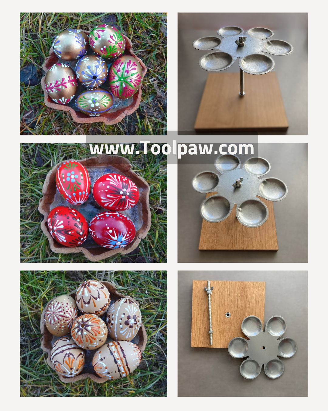 Easter egg decorating stand
