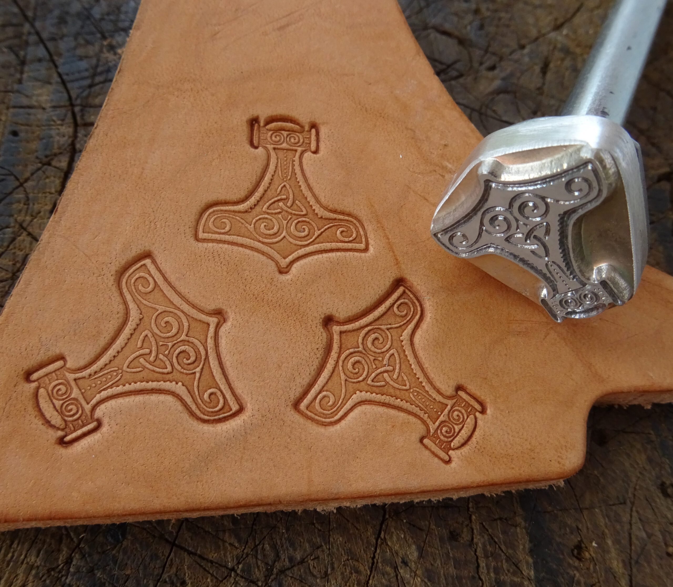 Thor's Hammer Leather Stamp