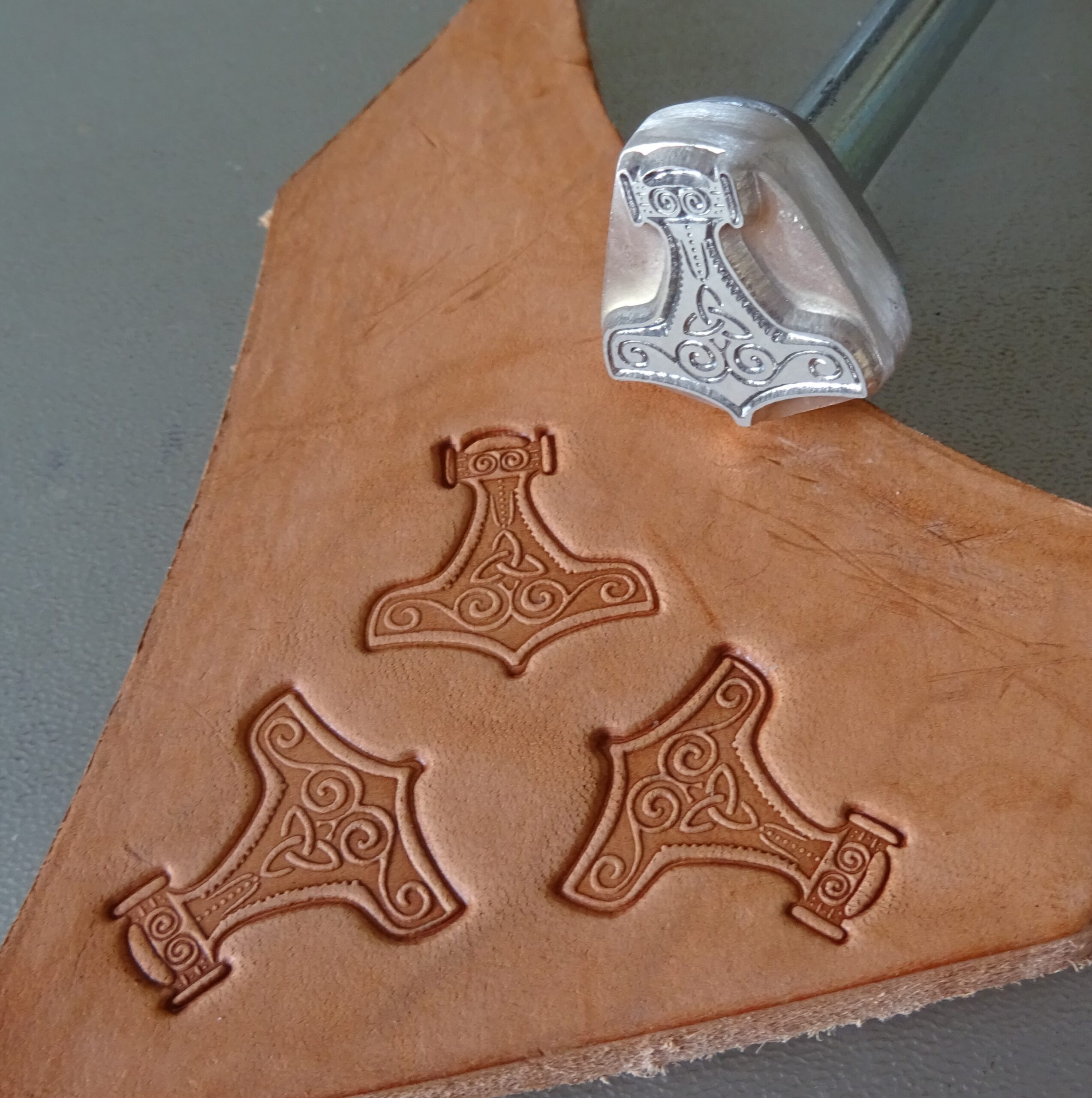 Thor's Hammer Leather Stamp
