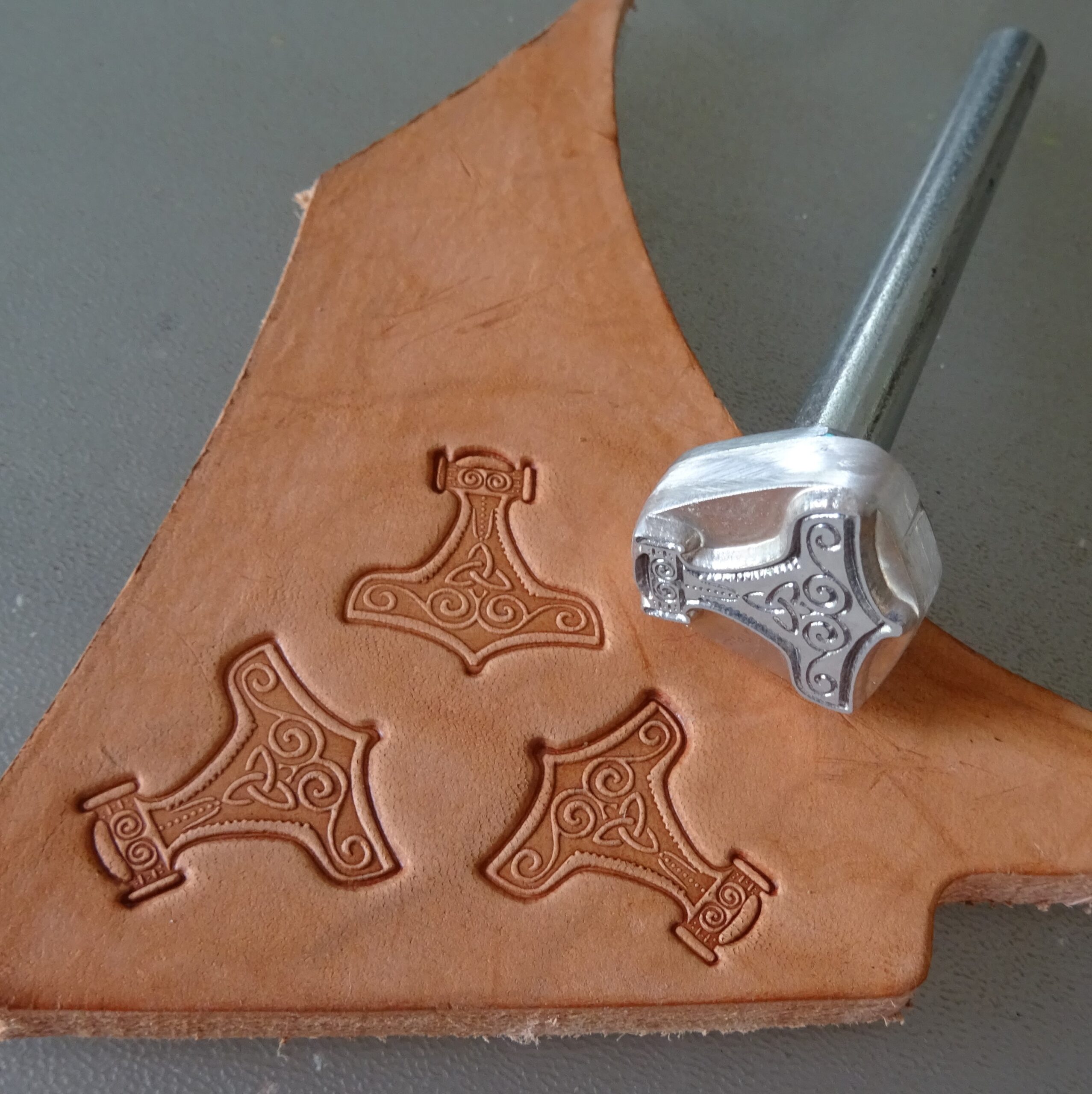 Thor's Hammer Leather Stamp