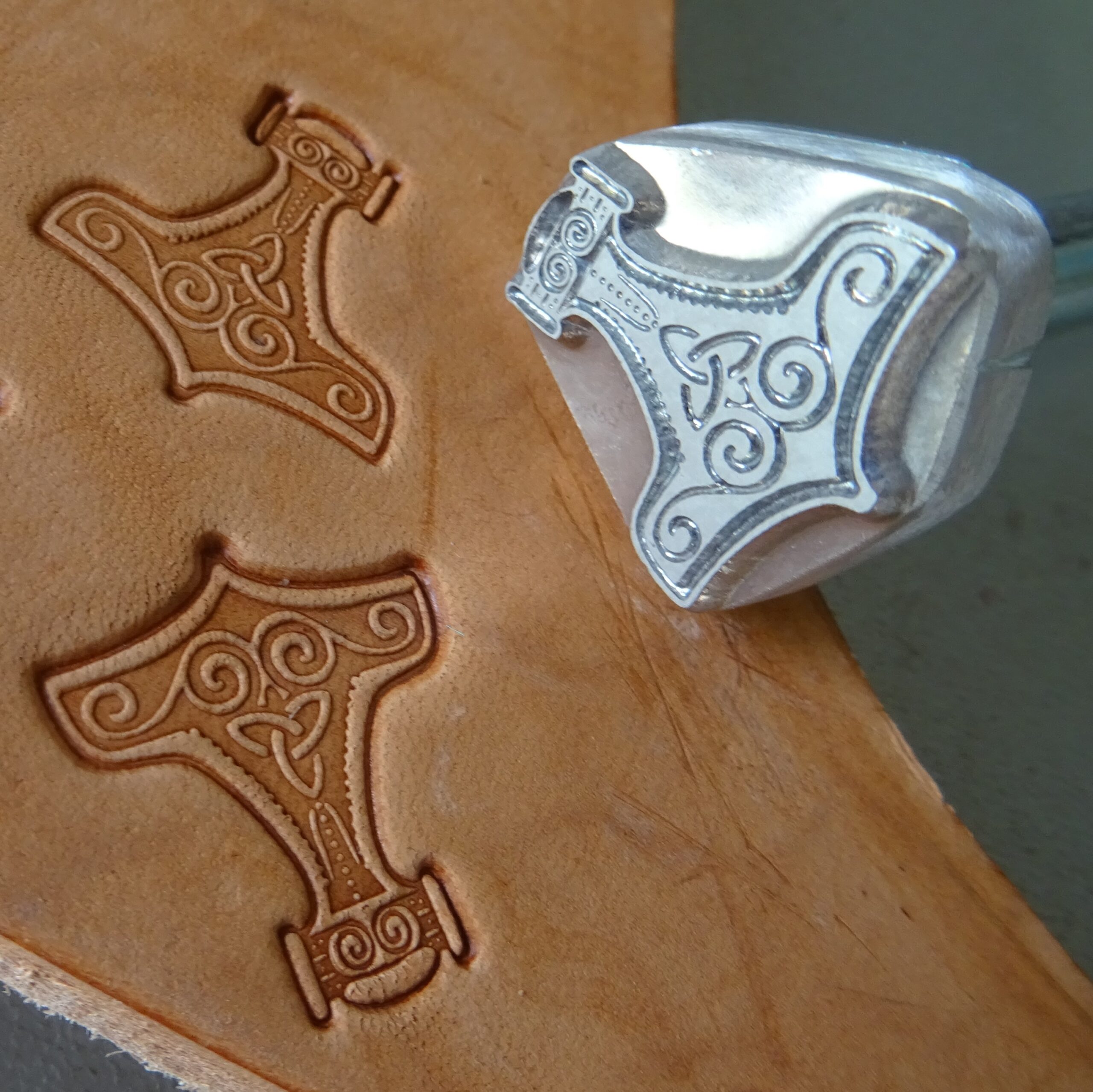 Thor's Hammer Leather Stamp