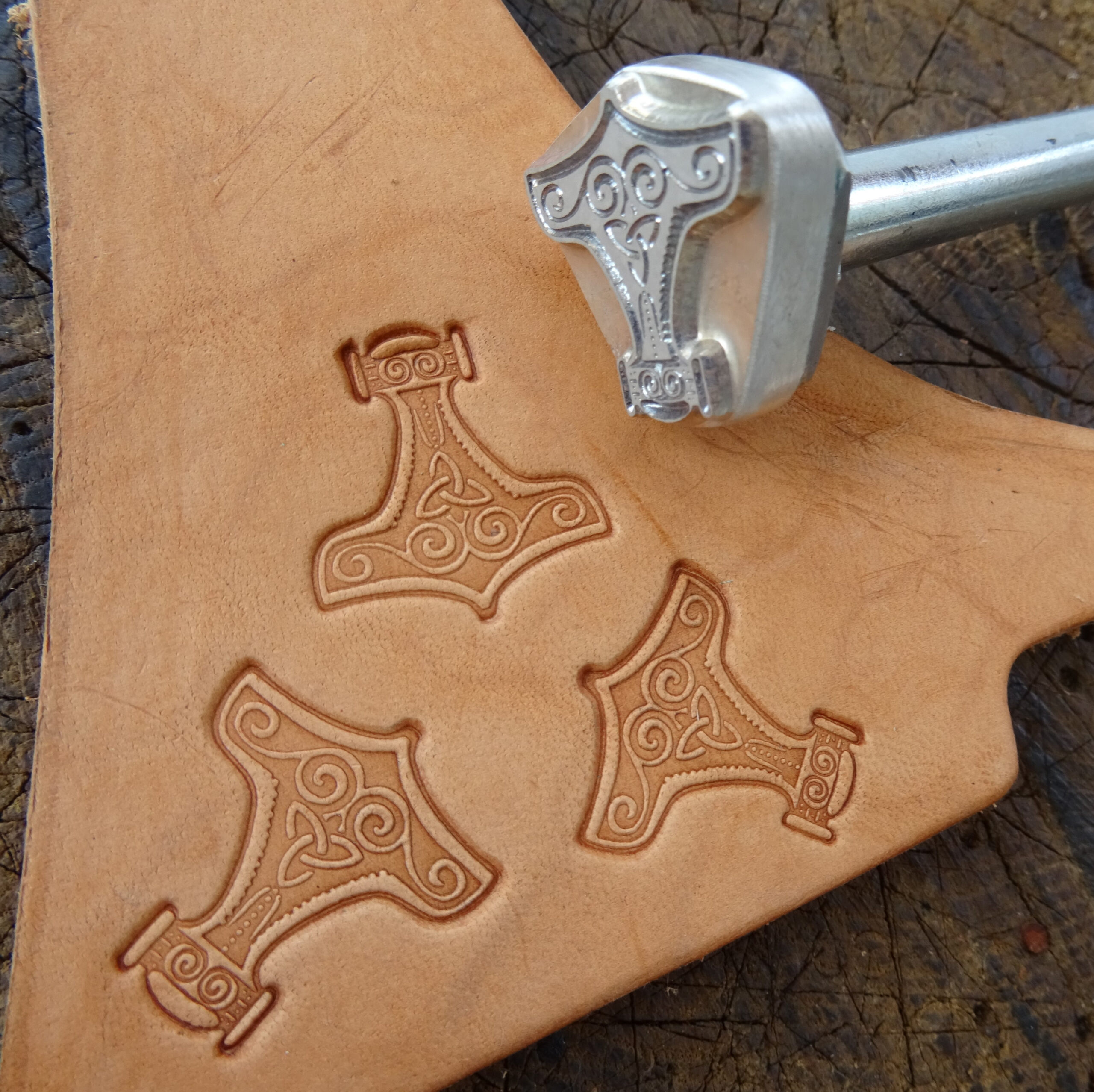 Thor's Hammer Leather Stamp