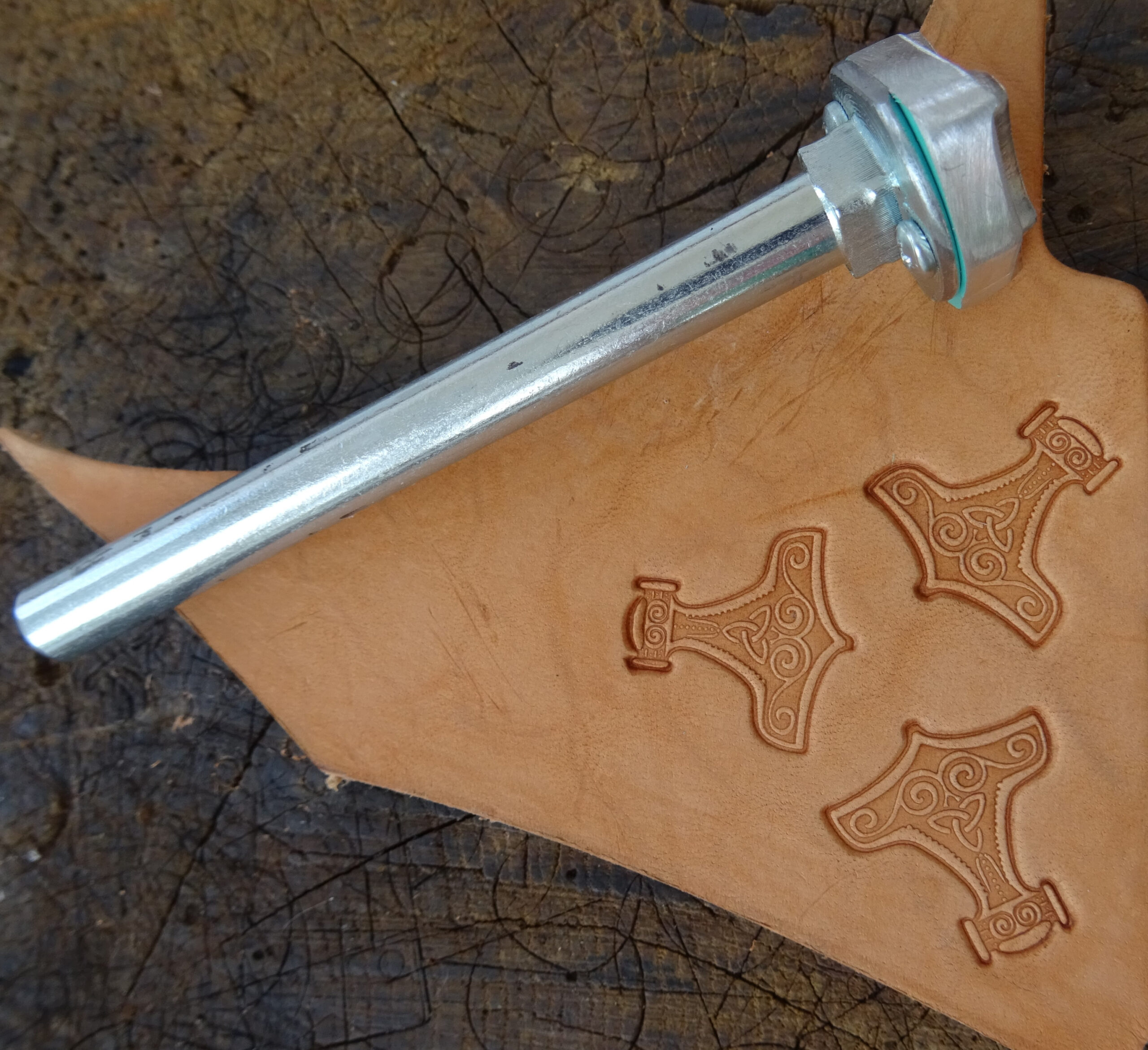 Thor's Hammer Leather Stamp