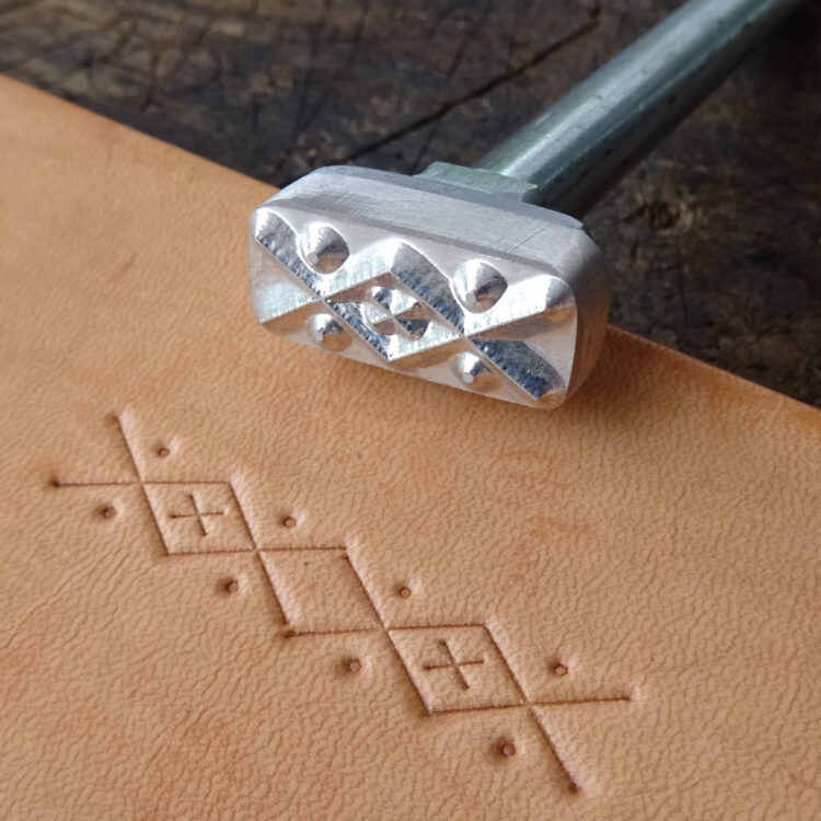 014-21 Double-Cross leather stamp